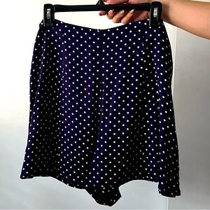 Kimchi Blue Navy blue polka dot flowy shorts